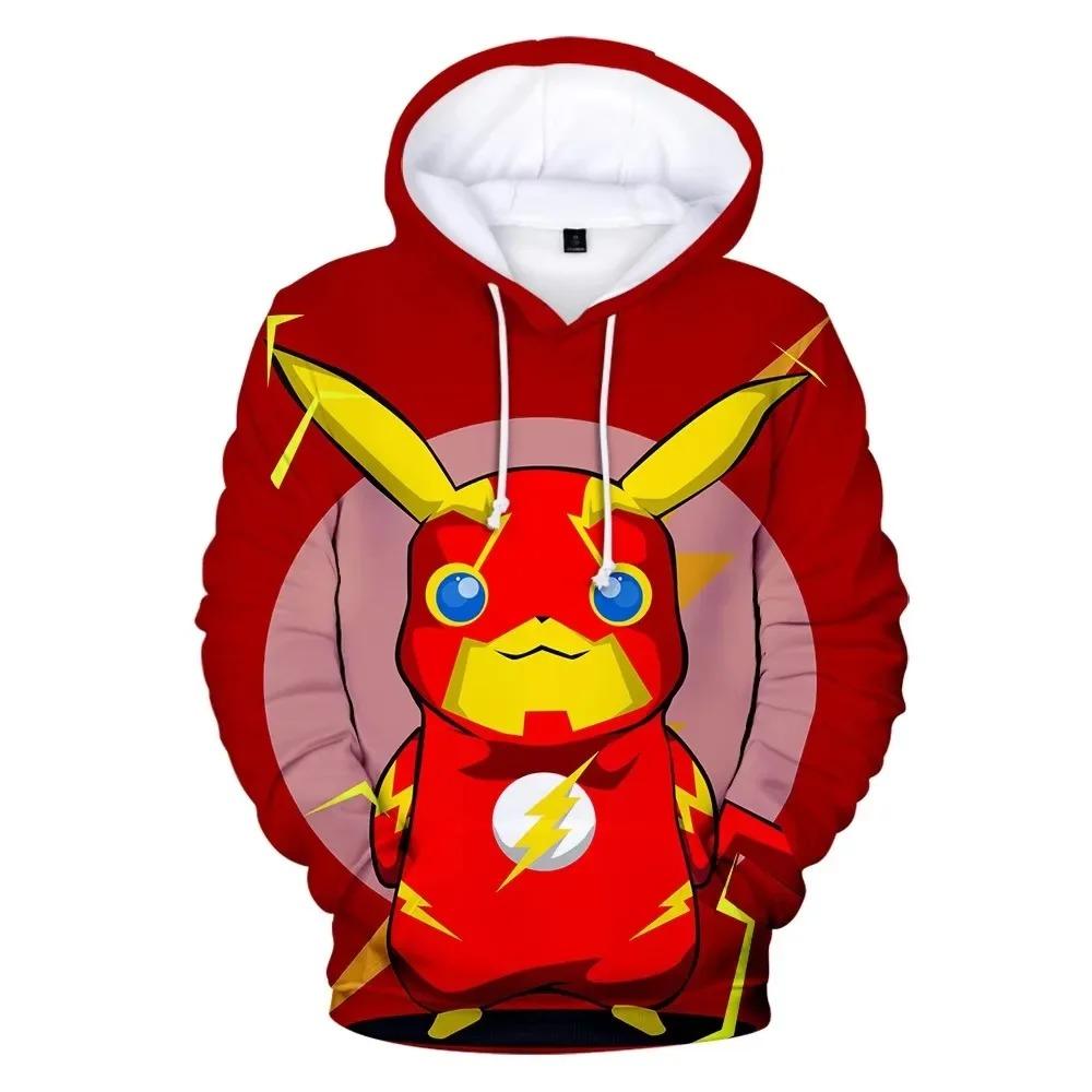 

2025 Fashion New Cartoon Anime Pocket Monsters Pikachu Children s Sports Shirt 3D Digital Printing Fashion Leisure Birthday Gift 4XL
