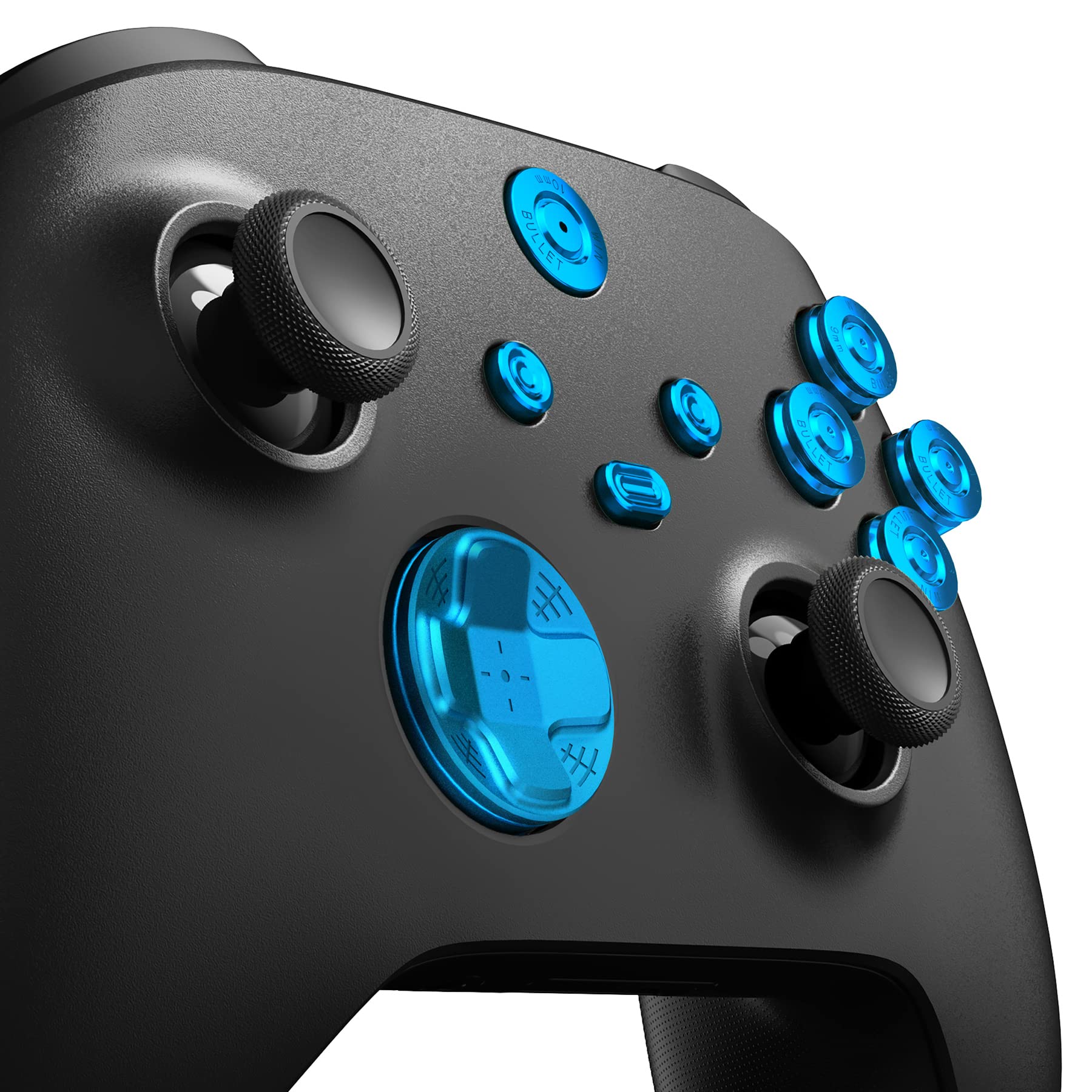 

eXtremeRate Metal Red Button for Compatible with Xbox Core Wireless 9 in 1 Custom Accessory Kit for Compatible with Xbox Series X S Aluminum Alloy