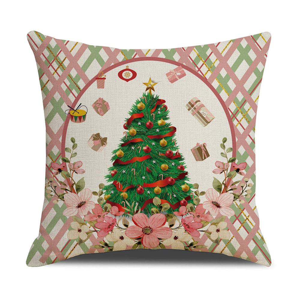 New Christmas Letter Pillow Case Home Living Room Sofa Cushion Cover Christmas Tree Pillow Premium Durable Quality