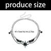 Glimmering Star Wing Pendant Necklace Lightweight Alloy Jewelry Piece For Women Stylish Gift For Special Occasion