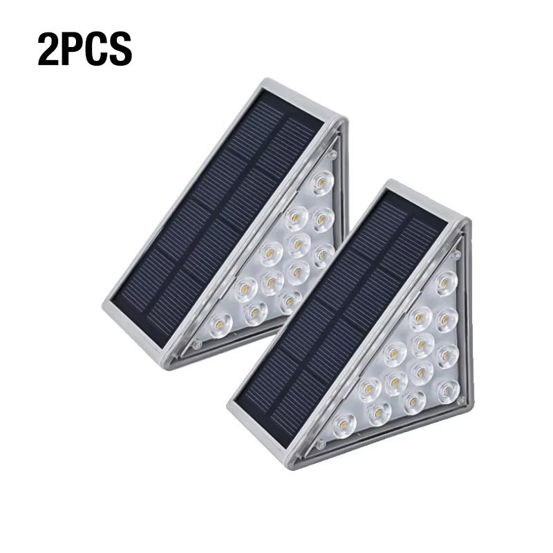 LED outdoor step lights, courtyard lenses, high brightness atmosphere decoration, step lights, waterproof and anti-theft solar