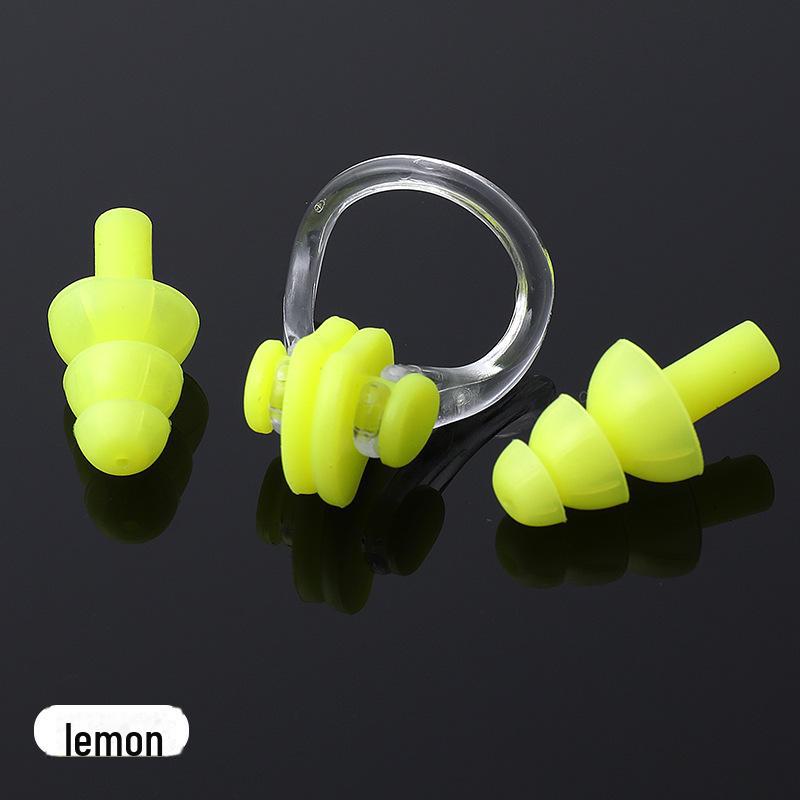 Waterproof Silicone Swimming Nose Clip & Ear Plugs Set with Case