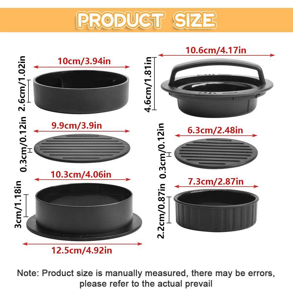 Non Stick Hamburger Patty Maker Food-Grade Stuffed Burger Patty Press Patty Maker Mold  Barbecue
