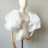 Stylish Puffy Bridal Sleeves Organza Removeable Decorative Sleeves Short Arm Sleeves Evening Party Dress