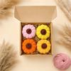 Knitted Pumpkin Tabletop Decorative Ornament Gift Box for Fall Home Decor