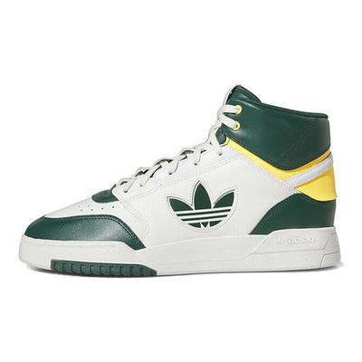 Originals Drop Step Comfortable Trendy Lightweight Durable Non-Slip High-Top Skate Shoes Unisex Skate Shoes White Green FZ5712