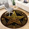 1pc Star Circle Office Round Area Rug, Under Office Chairs Bedroom Living Room Home Decor, Room Deco, Available in Various Sizes
