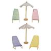 Doll House Zakka Chair Model Realistic Dollhouses Parasol Chair Realistic Play Chair Realistic 1:12 Model Mini Size Toy