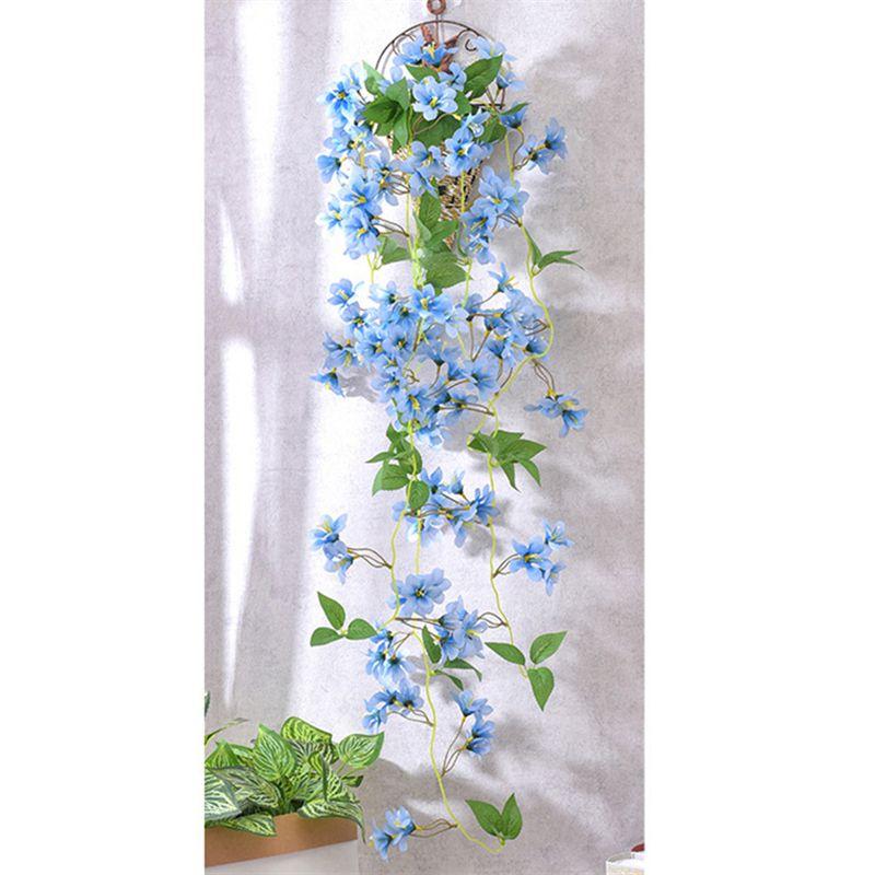 Winter Jasmine Artificial Fake Hanging Silk Flowers Vine Plant Home Garden Decor