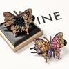 Rhinestone Colorful Butterfly Hair Accessories Duckbill Clip Korean Style Hair Clip Women Hair Claw