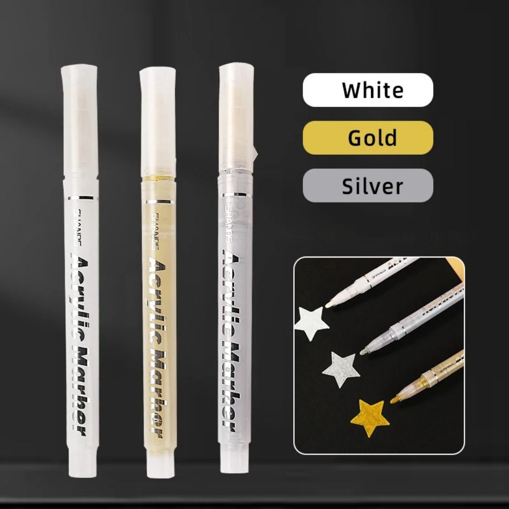 High-gloss Painting Graffiti Pens 1mm Highlight Marker New Acrylic Paint Pen