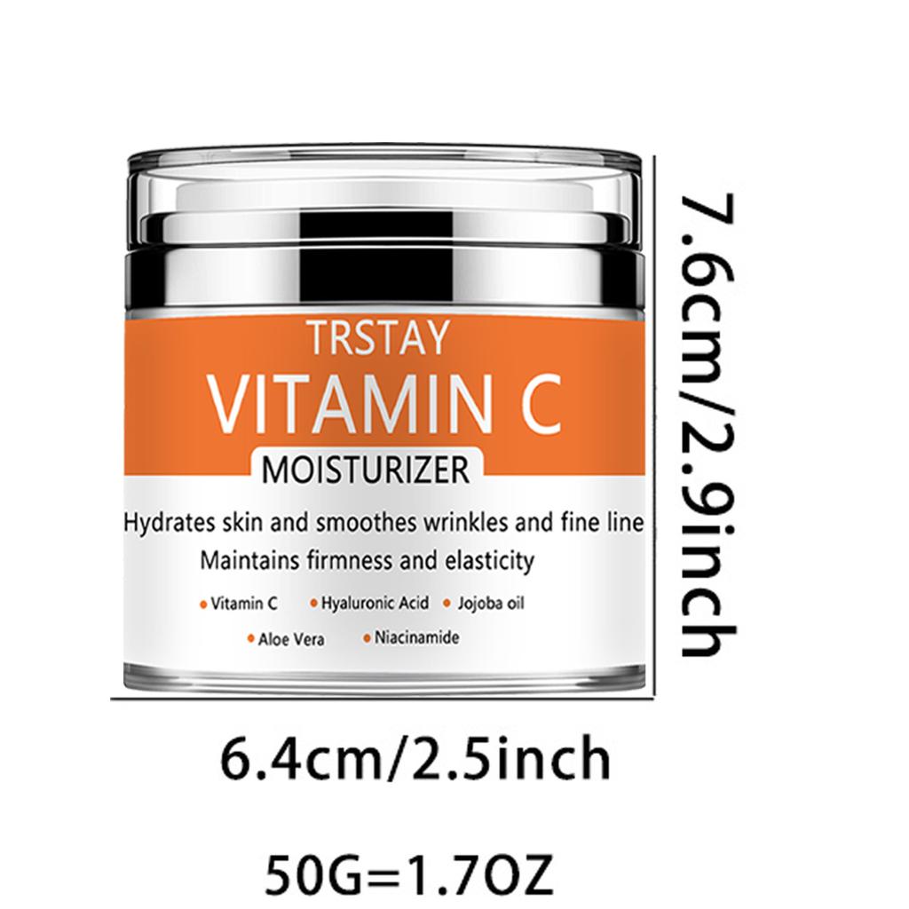 Vitamin C, Hyaluronic Acid,Aloe Vera, Day &Night Cream Moisturizing and Lightening Fine Lines Moisturizing Tightening Whitening Cream