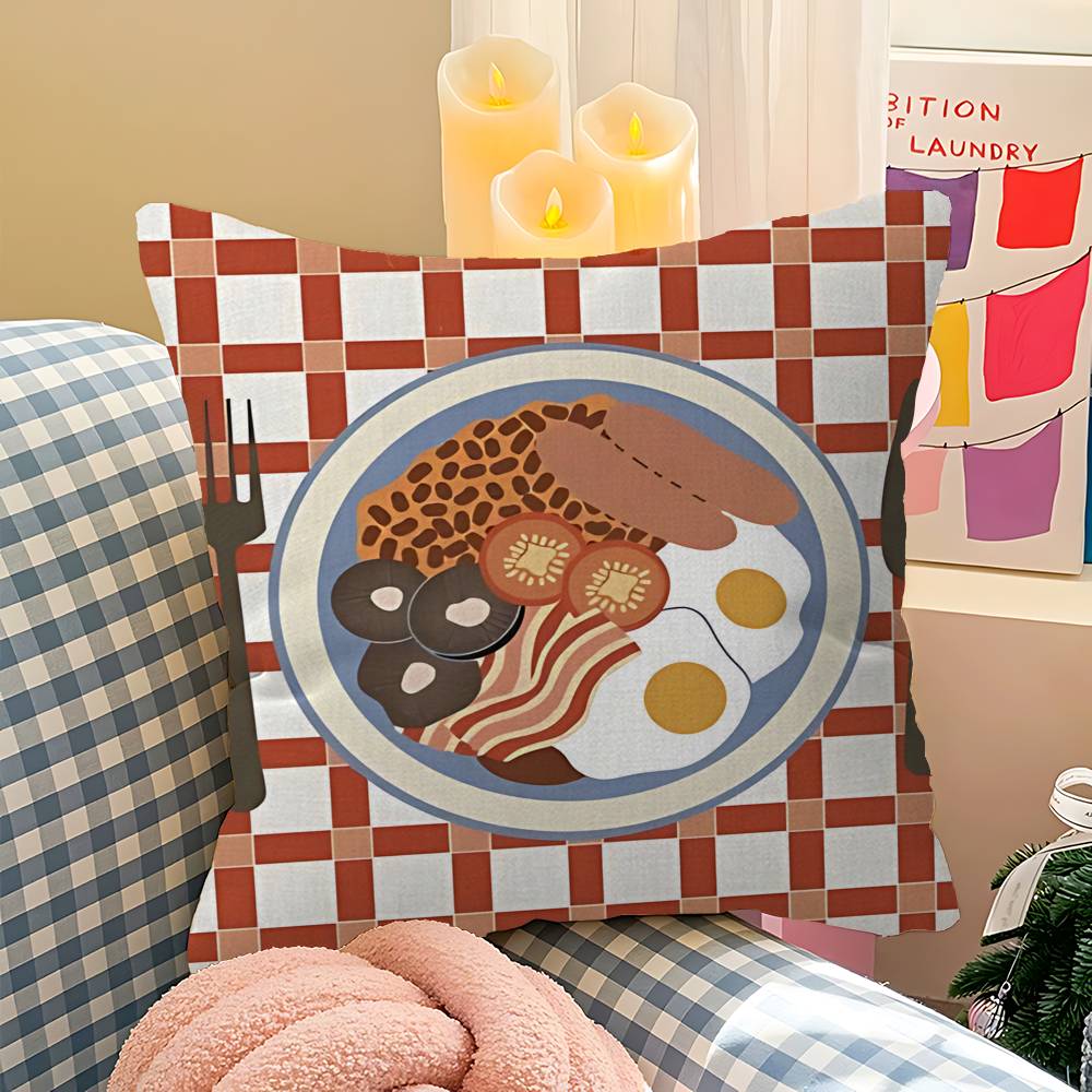 Japanese Foods Whitepaper Pillow Anime Pillow Sofa Bed Head Pillow Cover Cushion Cover 45x45 Cm Fashion