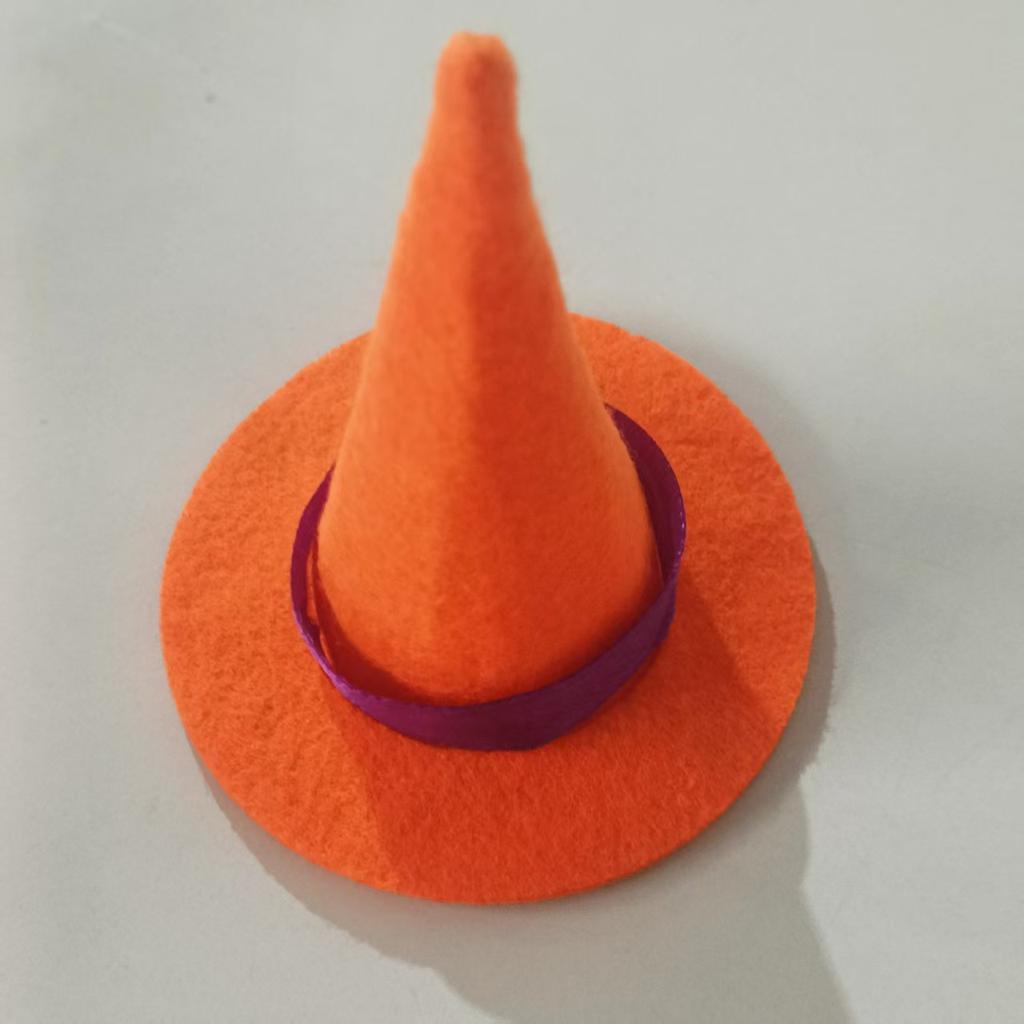 Fancyfamily 10pcs Halloween Mini Felt Witch Hat Bottle Decorations Festival Party Decoration Props