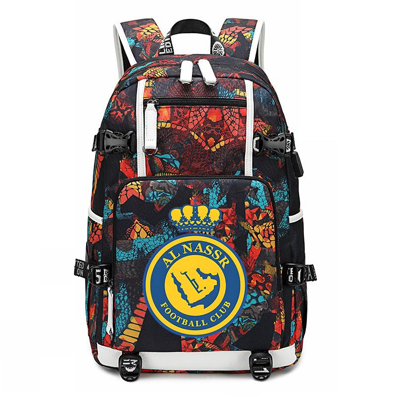 Football Star Surrounding Student Bag Camouflage Backpack Leisure Travel Mountaineering Bag