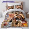 Indiana Jones Pattern Bedding Quilt Set Quilt Cover Pillowcase Home Decoration Gift (1 * Duvet Cover + 2 * Pillowcase, Without Core)