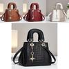 Crocodile Pattern Fashion Women's Handbag Large Capacity Soft Leather Atmospheric Middle-aged Mom Bag