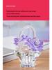 Crystal Flower Basket Ornament for Living Room, Wine Cabinet, Wedding, Teacher's Gift, Mother's Day, Dressing Table, or Car Decoration