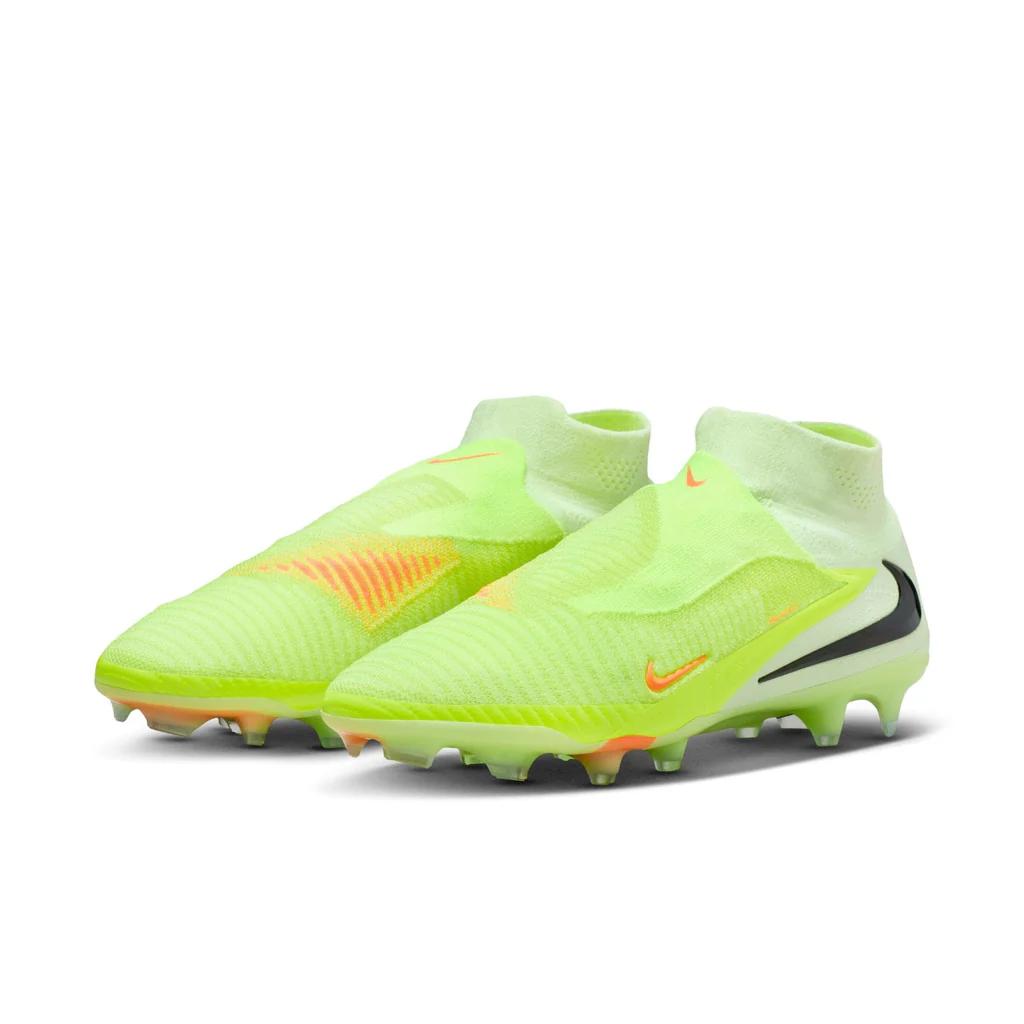 Nike Phantom 6 High Elite FG Hyper Crimson Limelight Unisex Cleats Green Black HJ2147-800