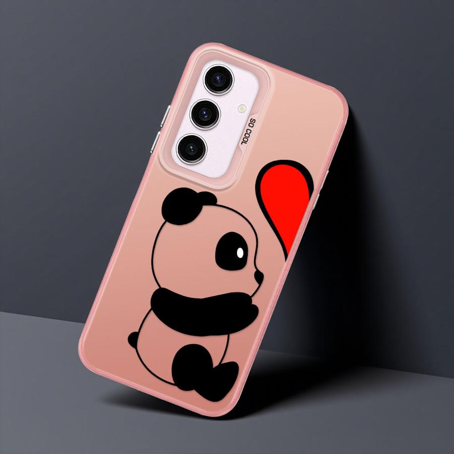Cute Cartoon Panda Case for Samsung Galaxy A55 A51 A56 A26 A36 A73 A54 A52 A53 A71 A72 A35 Soft Shell