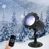 Snowflake Led Projector Light with Remote Control Outdoor Lawn Garden Christmas Stage Decoration Projection Pattern Blizzard Lamp