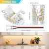 8mm Crystal Head COB LED Strip Solderless Connector: No Dark Area Adapter Plug