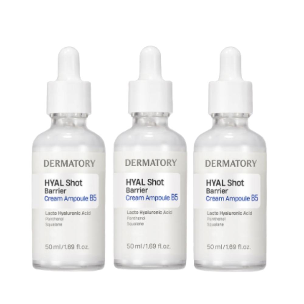 DERMATORY Hyal Shot Barrier Cream Ampoule 50ml Triple Set [50ml x 3ea]