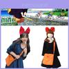 Traje de Cosplay Kiki Serviço de Entregas da Bruxa Para Adultos e Crianças Alta Qualidade Confortável e Colorido