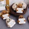 1 PCS Positive Energy Potato Mini Handmade Plush Knitted Doll with Card Fun Stress Relieving Knitted Doll Home Decoration