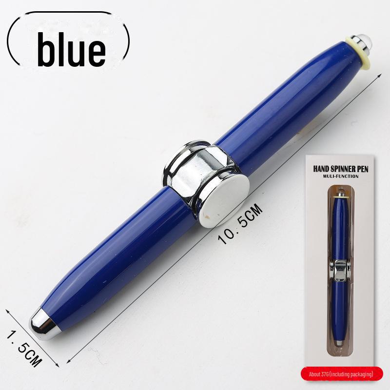 Rotierender Leuchtender Dekompressions-Metall-Finger-Kreisel-Kugelschreiber