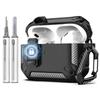 for Airpods Pro 3 Secure Lock Earphone Case Shockproof Hard Shell Full Protective Cover with Cleaning Pen for AirPods Pro 3