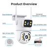 8MP V380 Pro Outdoor Waterproof CCTV Camera WIFI Wireless Dual Lens with Dual Screen Night Vision