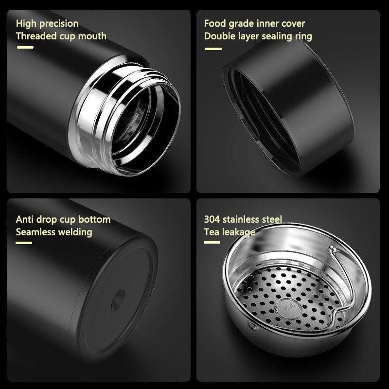 Stainless Steel Car Insulated Cup Portable Coffee Mug For BMW 50th Series I4 G07 G06 G05 G02 G01 F48 F39 G42 G30 G20 G26 F01 F02