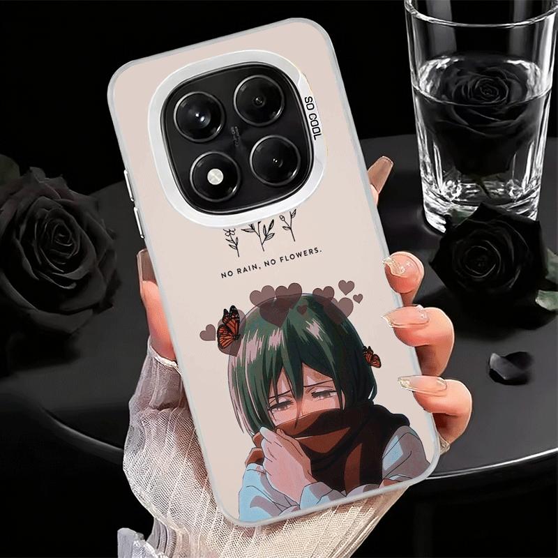 A-Attack On T-Titan Mikasa Soft Phone Case for Samsung Galaxy S24 S25 FE S26 Edge S23 Ultra S22 Plus S21 + Shockproof Cover Back