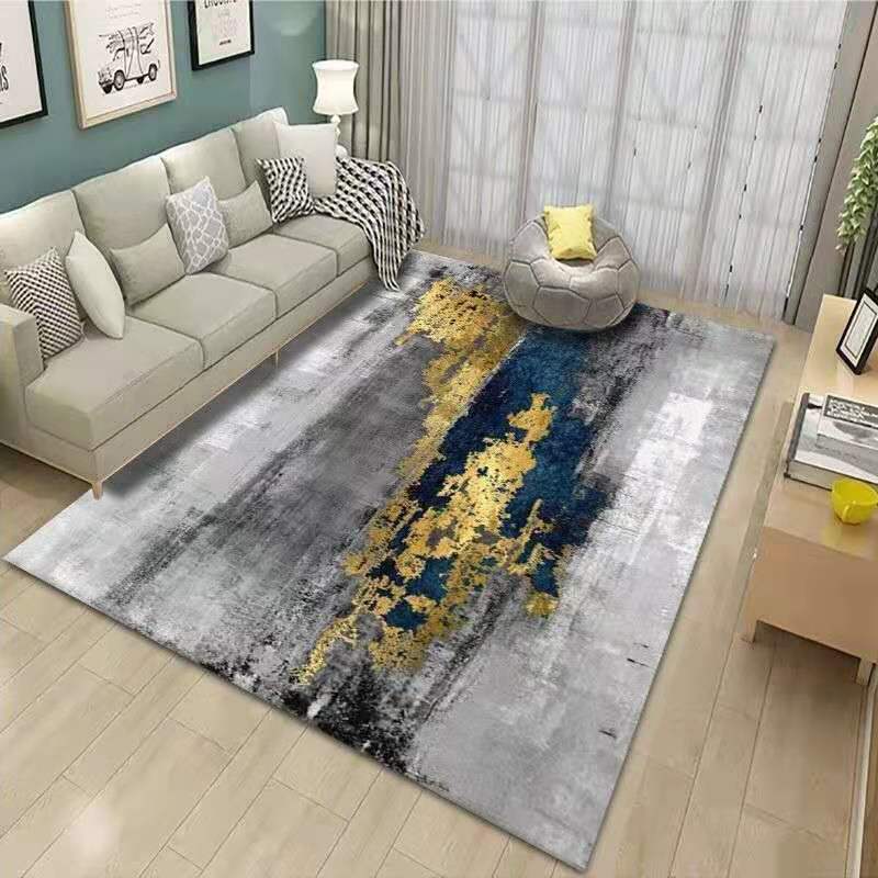 Nordic Luxury Style Living Room Carpets Area Rugs Bedroom Bedside Rug Home Decoration Parlor Carpet Modern Non-slip Floor Mat
