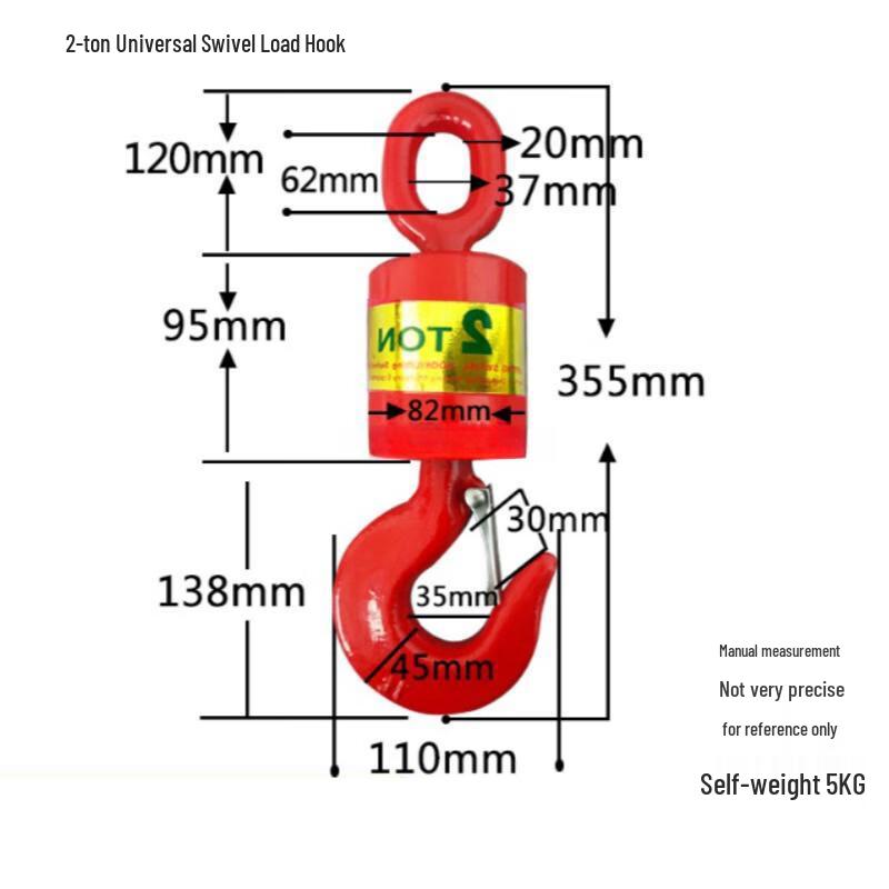Ruijianhong Oilfield Universal Swivel Eye Lifting Hook with Ring
