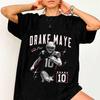 Drake Maye 90s Vintage Graphic Tee Drake Maye Football Fan Gifts