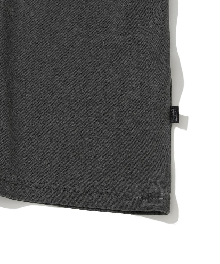 NOT4NERD Ignited Angel Pigment Loose Cropped T-Shirts - Charcoal