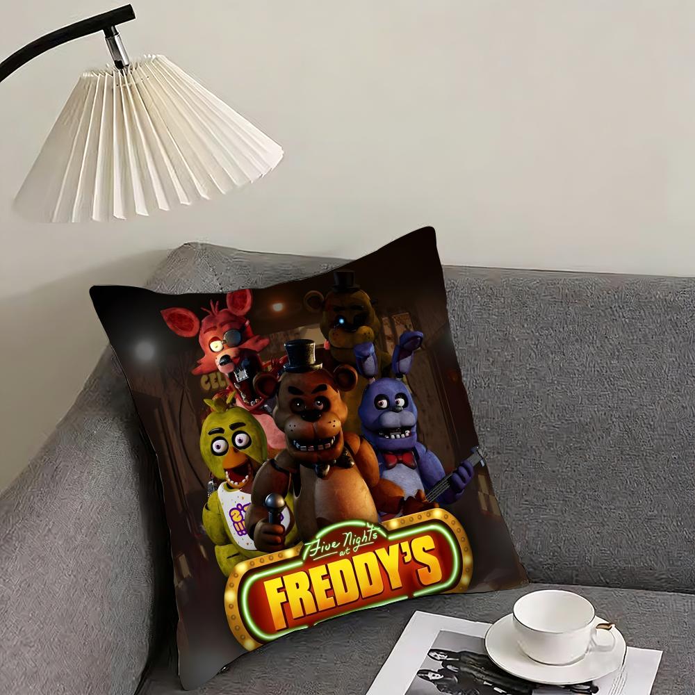 Movie Five N-Nights At F-Freddys 2 Cushion Cover Reversible Plush Pillow Cover – For Car, Sofa, Bedroom, Perfect As A Gift.
