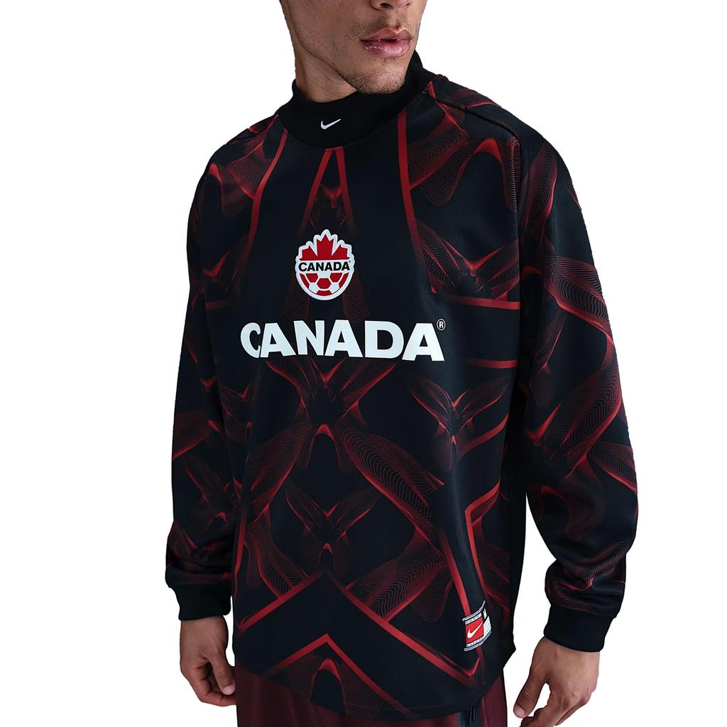 Nike FW25 Canada Team Goalkeeper Pullover Loose Fit Long Sleeve Football T-Shirt Men Tops IO0791-010