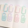 Candy Color Ledger Bookmark Paper Clip Shape Reading Bookmarks Cute Book Page Marker  Students