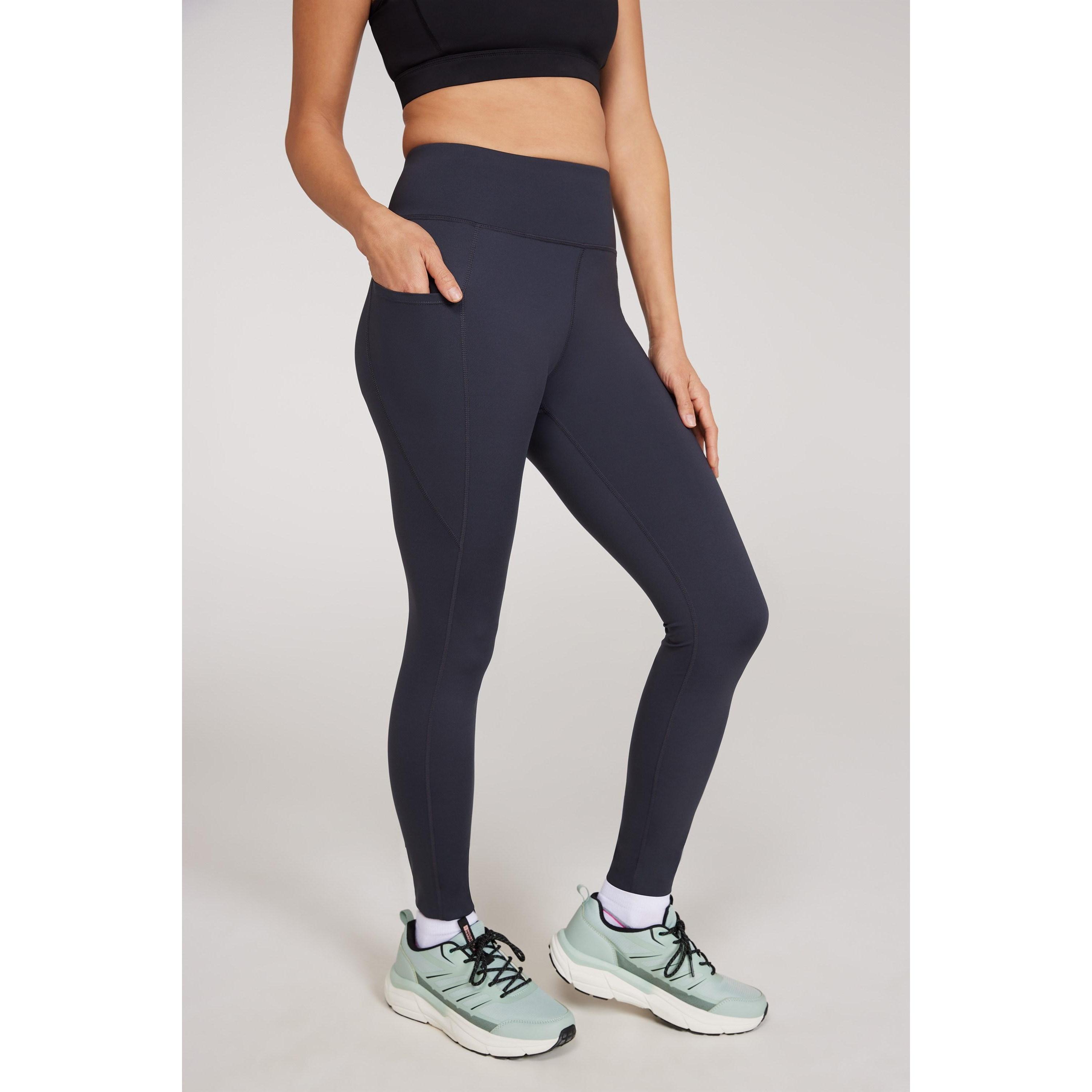 Leggings oscuranti a vita alta da donna/signora Mountain Warehouse 16 UK colore grigio scuro