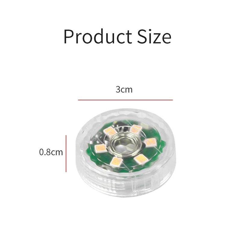 Circular sensing touch light 6LED press light Car pat light Car night light glue wardrobe reading light