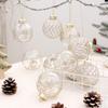 9pcs PET Painted Christmas Balls Ornament 8cm Christmas Tree Pendant  Home Xmas Decor