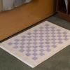 OEING Korean-style Striped Checkerboard Bathroom Mat