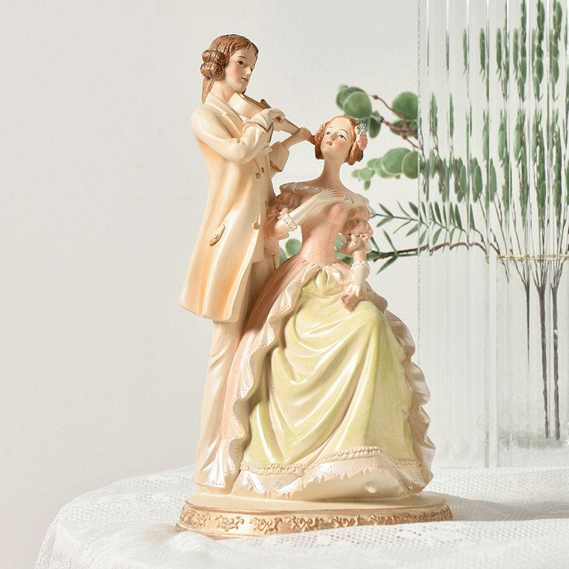 Europäischer Viktorianischer Stil Mädchen Schönheit Harzstatue - Ideal für Zuhause Wohnzimmer Schreibtisch, Schrank & Ladendekoration, Exquisit