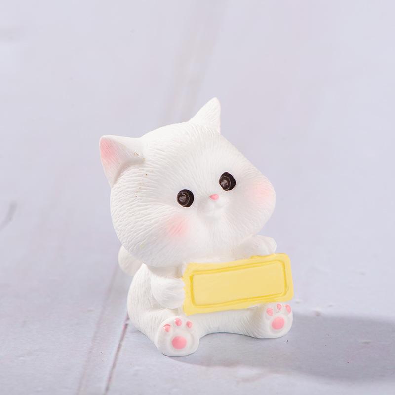 Cartoon Cute Card Small Rabbit Bear Piglet Kitten Animal Small Decoration Micro Landscape Desktop Car Decoration