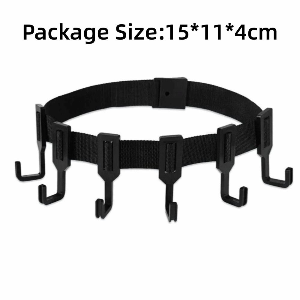 Woven Webbing Gear Hanging Hook Multi-Hooks Hunting Gear Hanger  Outdoor Gear Storage