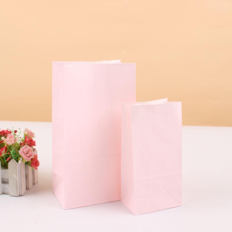 Colorful Polka Dot Kraft Paper Gift Bag with Handle for Takeaway and Baking