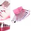 Make-up Pinselset 22tlg. Mit Tragbarer Rosa Pinselrolle Zum Verblenden Und Für Detailarbeiten
